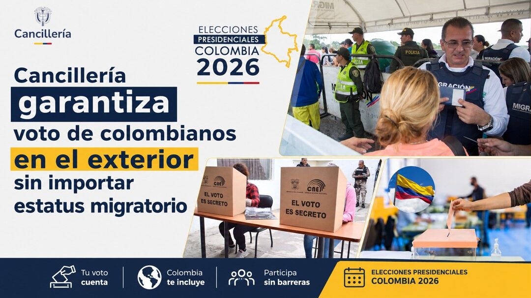 Cancillería garantiza voto de colombianos en el exterior sin importar estatus migratorio