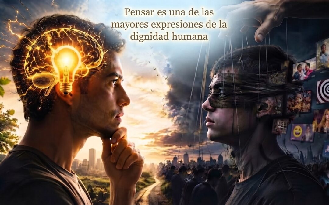 Pensar es una de las mayores expresiones de la dignidad humana