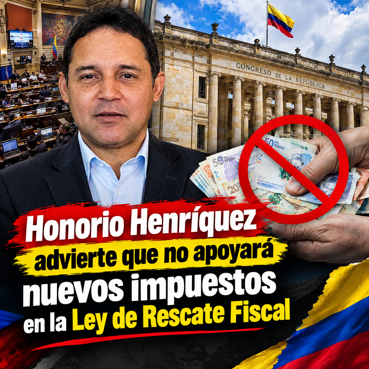Honorio Henríquez rechaza nuevos impuestos